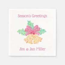 Servilletas de los cascabeles de Sue Weidlich