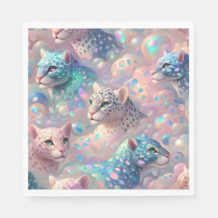 Servilleta De Papel Servilletas de lujo con estampado de leopardo opal