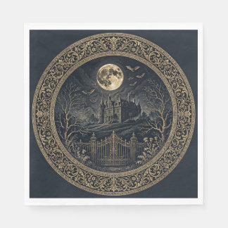 Servilleta De Papel Servilletas de mansión victoriana gótica de Hallow
