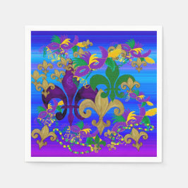Servilleta De Papel Servilletas de Mardi Gras