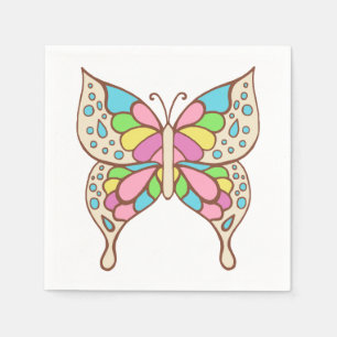 Servilleta De Papel Servilletas de Mariposa Pastel