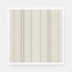 Servilleta De Papel Servilletas de merienda de raya suave beige