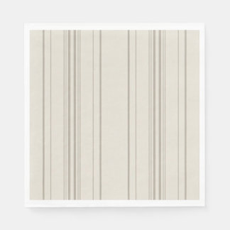 Servilleta De Papel Servilletas de merienda de raya suave beige