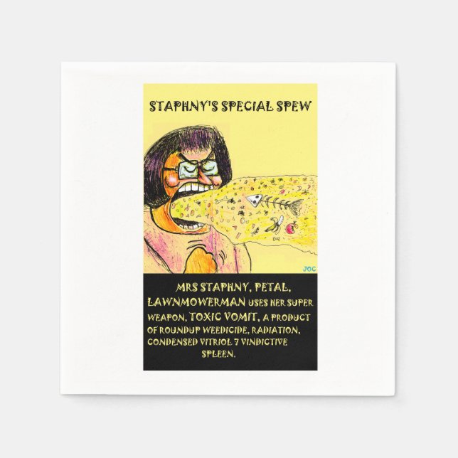 Servilleta De Papel Servilletas de mesa de Staphny Spew (Anverso)