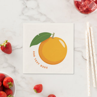 Servilleta De Papel Servilletas de mesa inspiradas en cítricos frescos