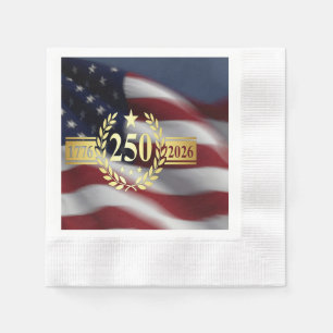 Servilleta De Papel Servilletas de moneda estadounidense del 250.º ani