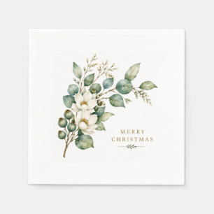 Servilleta De Papel Servilletas de Navidad de Eucalipto Botánico Elega