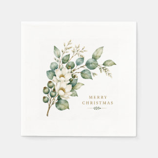 Servilleta De Papel Servilletas de Navidad de Eucalipto Botánico Elega