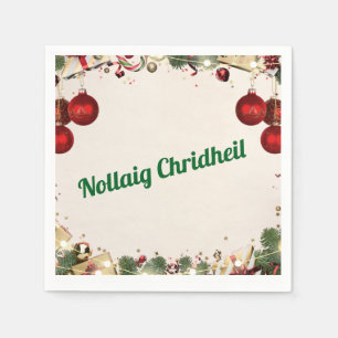 Servilleta De Papel Servilletas de Navidad en gaélico escocés