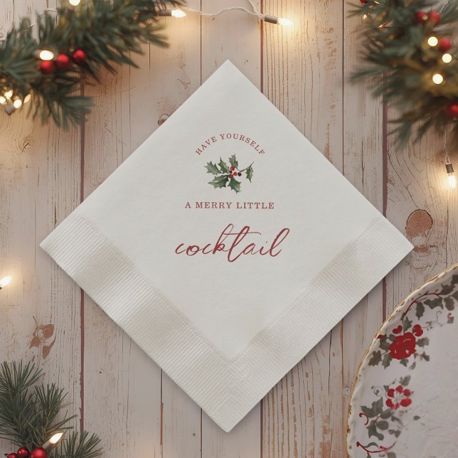 Servilleta De Papel Servilletas de Navidad para Cóctel Alegre (Subido por el creador)