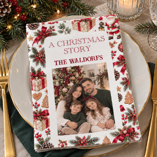 Servilleta De Papel Servilletas de Navidad Personalizadas con Foto Fam