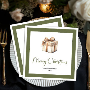 Servilleta De Papel Servilletas de Navidad personalizadas suaves neutr