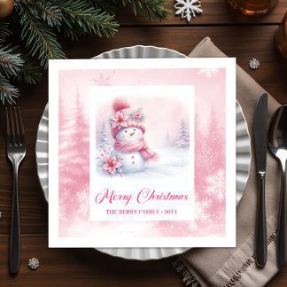 Servilleta De Papel Servilletas de Navidad Pinkmas Estrelladas para Ni