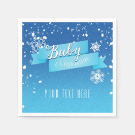 Servilleta De Papel Servilletas de Navidad y vacaciones Baby it's Cold