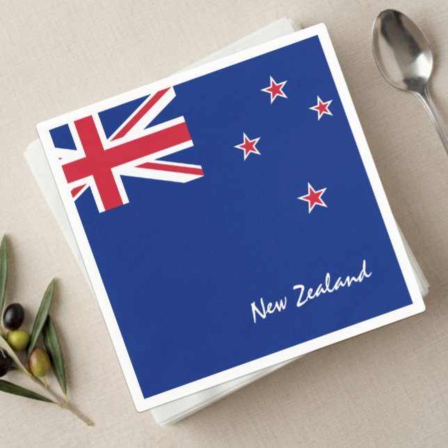 Servilleta De Papel Servilletas de Nueva Zelanda, Kiwi, fiesta de la b (New Zealand Flag Napkins)