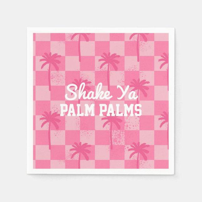 Servilleta De Papel Servilletas de Palm Springs Party Shake Ya Palm (Anverso)