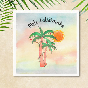 Servilleta De Papel Servilletas de palmeras Mele Kalikimaka