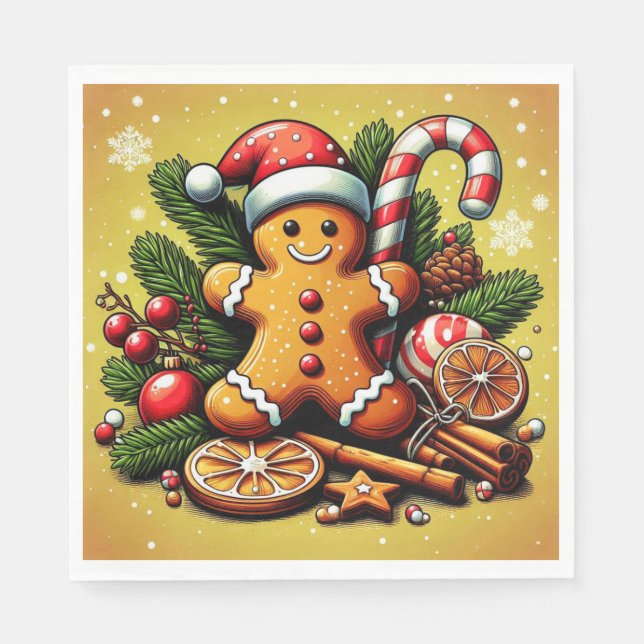 Servilleta De Papel ¡servilletas de pan de jengibre! (Anverso)