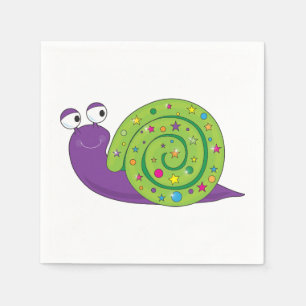 Servilleta De Papel Servilletas de papel adornadas del caracol