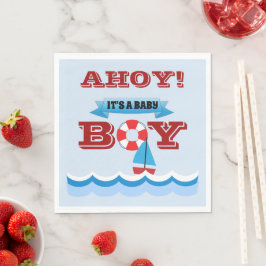 Servilleta De Papel Servilletas de papel Ahoy es un niño