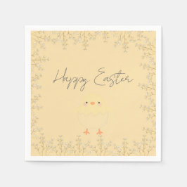 Servilleta De Papel Servilletas de papel amarillas pastel para Pascua 
