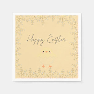 Servilleta De Papel Servilletas de papel amarillas pastel para Pascua 