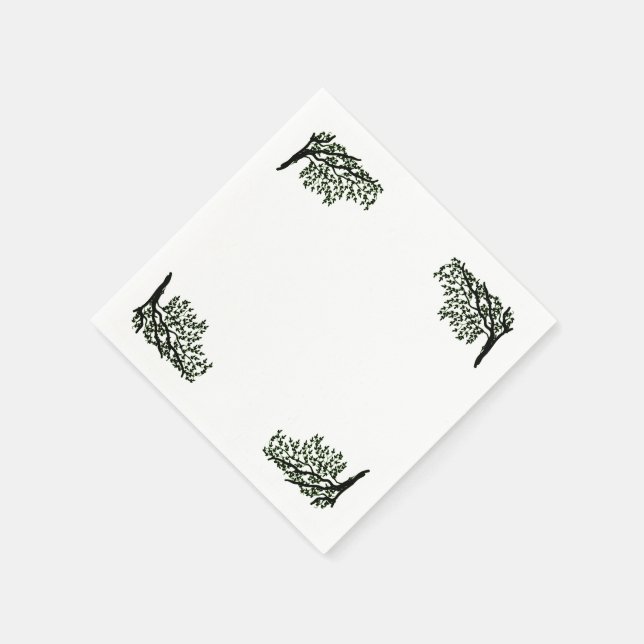 Servilleta De Papel Servilletas de papel - Árbol Llorón (Borde)
