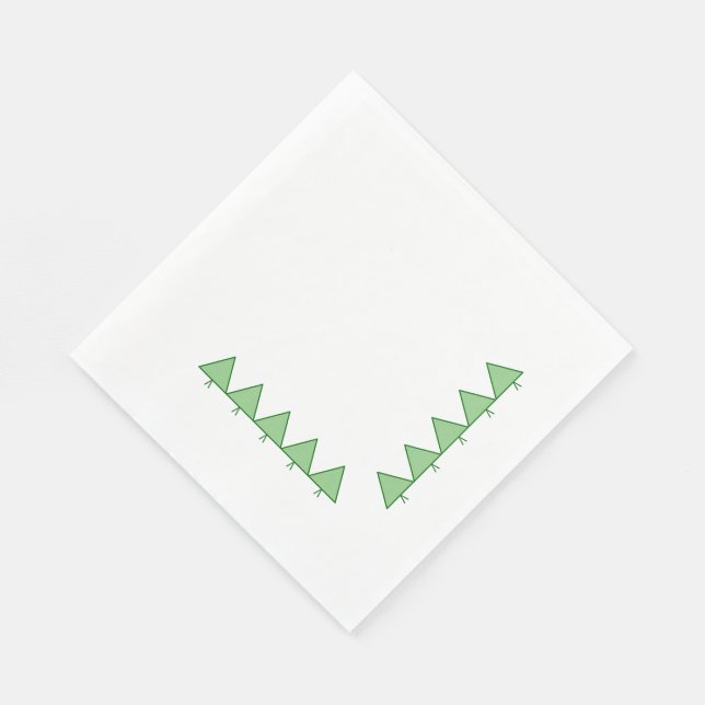 Servilleta De Papel Servilletas de papel - árboles de pino gráficos (Esquina)