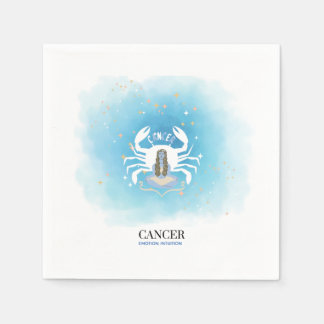 Servilleta De Papel Servilletas de papel Astrología Acuarela - Cáncer