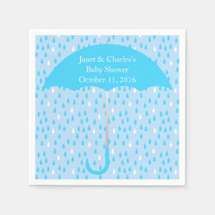 Servilleta De Papel Servilletas de papel azules de Baby Shower del