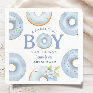 Servilleta De Papel Servilletas de papel azules para baby shower de Do