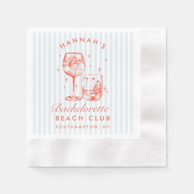 Servilleta De Papel Servilletas de papel azules para despedida de solt (Anverso)