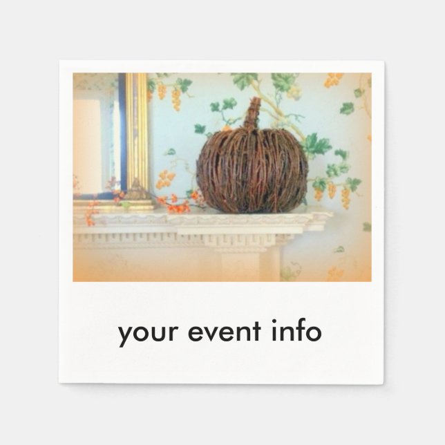 Servilleta De Papel servilletas de papel colonial de agradecimiento (Anverso)