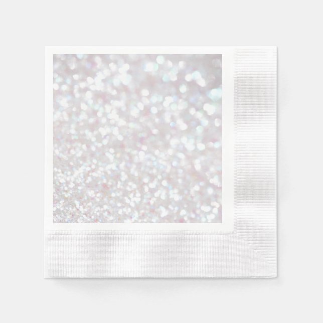 Servilleta De Papel Servilletas de papel con destellos blancos (Anverso)