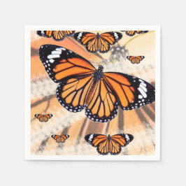 Servilleta De Papel Servilletas de papel con diseño de mariposa monarc