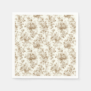 Servilleta De Papel Servilletas de papel con estampado de toile de ram