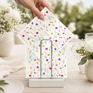 Servilleta De Papel Servilletas de papel con estampado floral de jardí