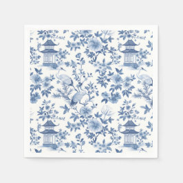Servilleta De Papel Servilletas de papel con flores estilo chinoiserie
