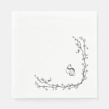 Servilletas de papel con monograma