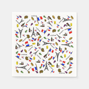 Servilleta De Papel Servilletas de papel con patrón temático de Franci