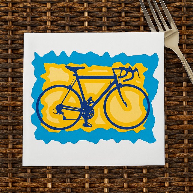 Servilleta De Papel Servilletas de papel con símbolo de bicicleta (Subido por el creador)