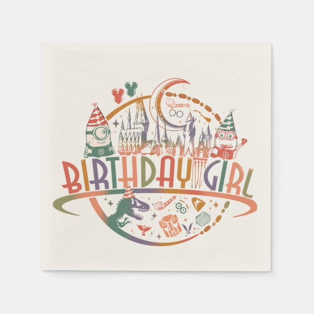 Servilleta De Papel Servilletas de papel con tema de cumpleaños para n (Anverso)