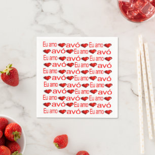 Servilleta De Papel Servilletas de papel, corazones rojos amor Avo por