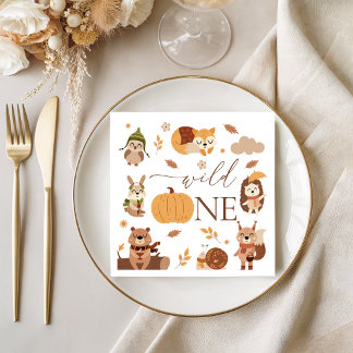 Servilleta De Papel Servilletas de papel Cozy Autumn Woodland Wild One