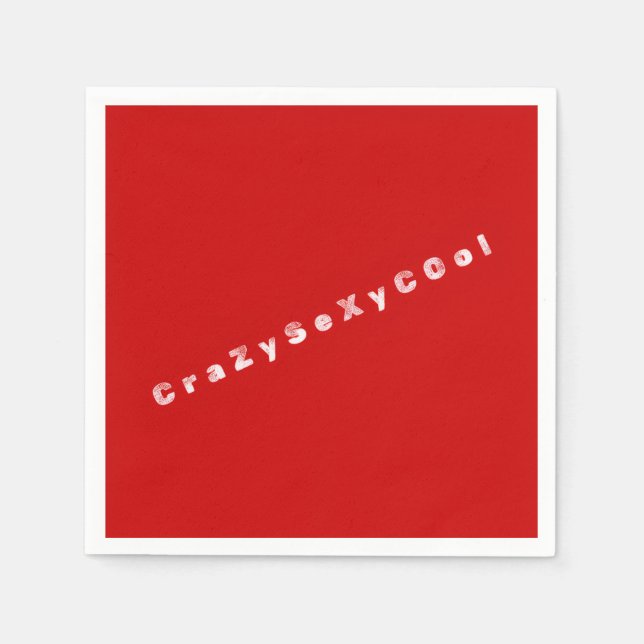 Servilleta De Papel Servilletas de papel CrazySexyCool (Anverso)