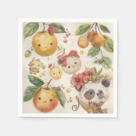 Servilleta De Papel Servilletas de papel Cutie Fruitie
