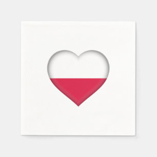 Servilleta De Papel Servilletas de papel de amor polaco