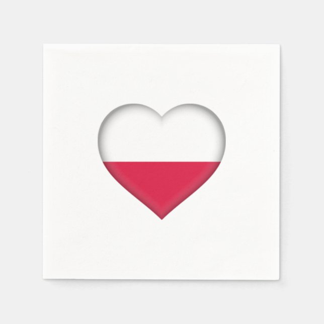 Servilleta De Papel Servilletas de papel de amor polaco (Anverso)