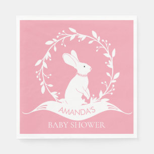 Servilleta De Papel Servilletas de papel de Baby Shower de los chicas