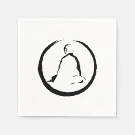 Servilleta De Papel Servilletas de papel de Buda Zen meditando